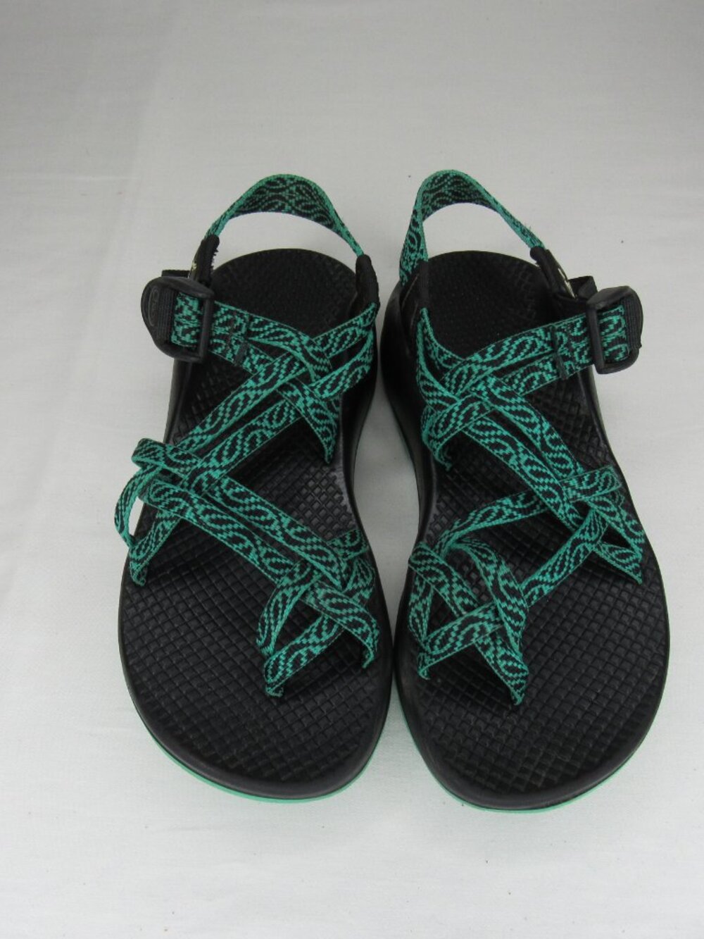 Chaco Green ZX/3 Strappy Sport Sandal Women's 6 Made in USA - Picture 3 of 9